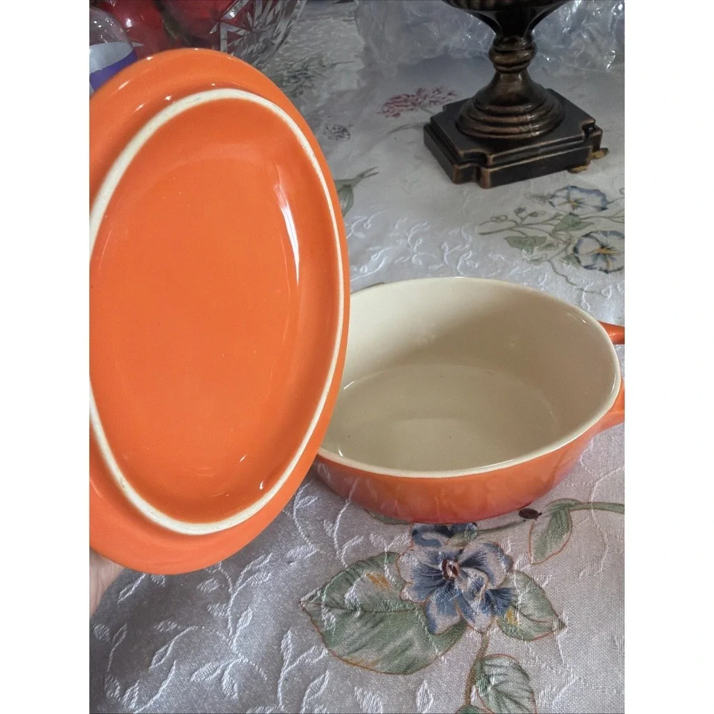 Swiss Pro Quality Cookware Dutch Oven Mini Cocotte Orange Umbre